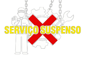 serviços suspensos